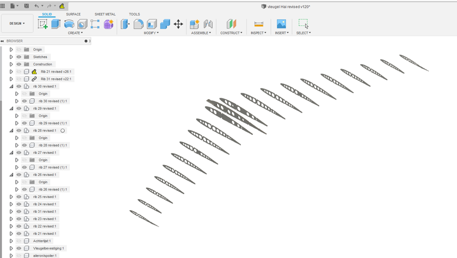 wing cad drawing